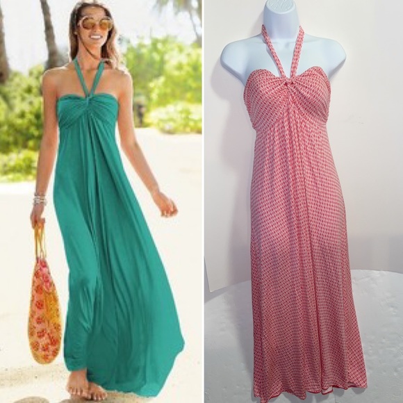 Victoria's Secret Dresses & Skirts - Victoria's Secret Halter Bra Top Maxi Dress Size S